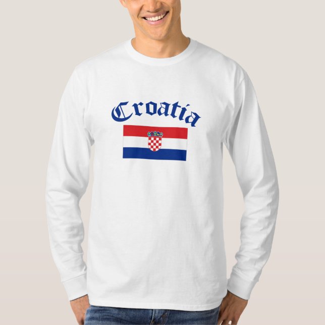 T-shirt Drapeau de la Croatie (Devant)