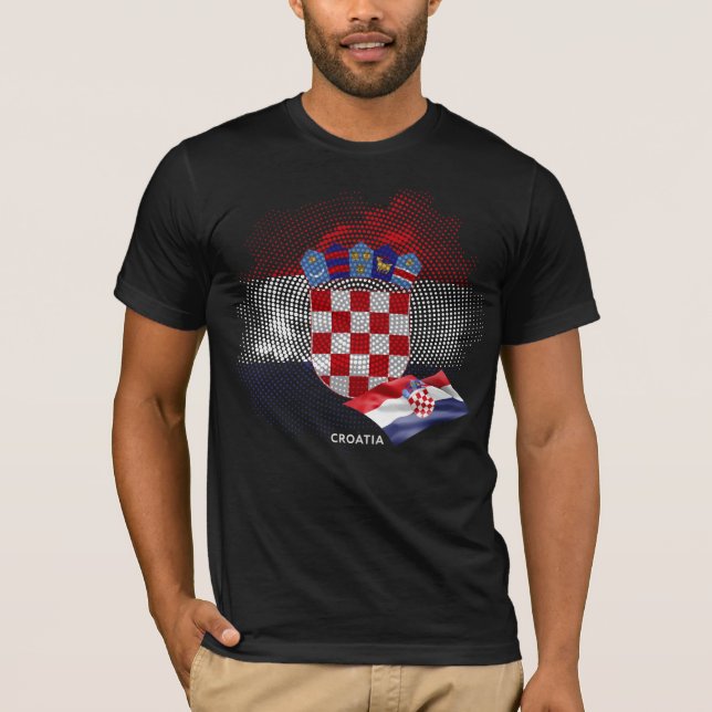 T-shirt Drapeau de la Croatie (Devant)