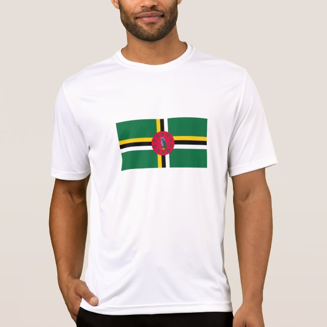 T-shirt Drapeau de la Dominique (Devant)
