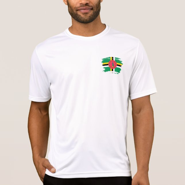 T-shirt Drapeau de la Dominique (Devant)