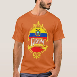 T-shirt Drapeau de la famille Leon Équateur