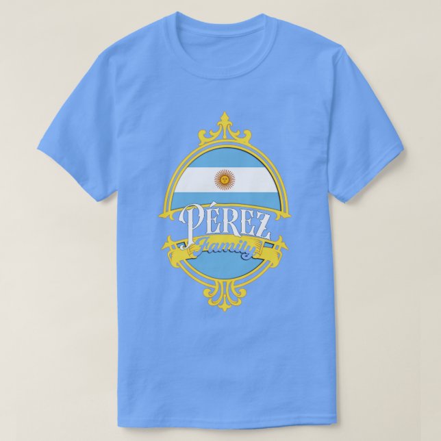 T-shirt Drapeau de la famille Perez (Design devant)