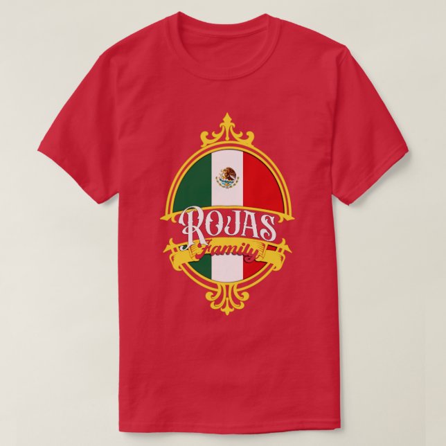 T-shirt Drapeau de la famille Rojas (Design devant)