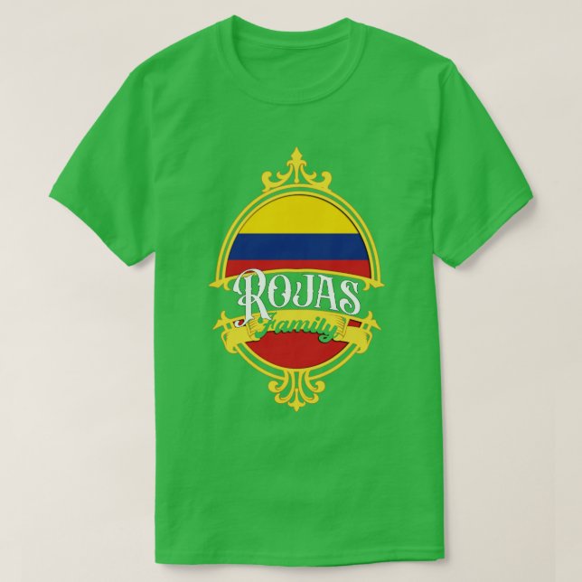 T-shirt Drapeau de la famille Rojas (Design devant)