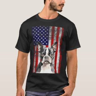T-shirt Drapeau de la fête du 4 juillet pour amateur de ch