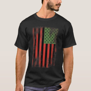 T-shirt Drapeau de la fierté afro-américaine - Pan-africai