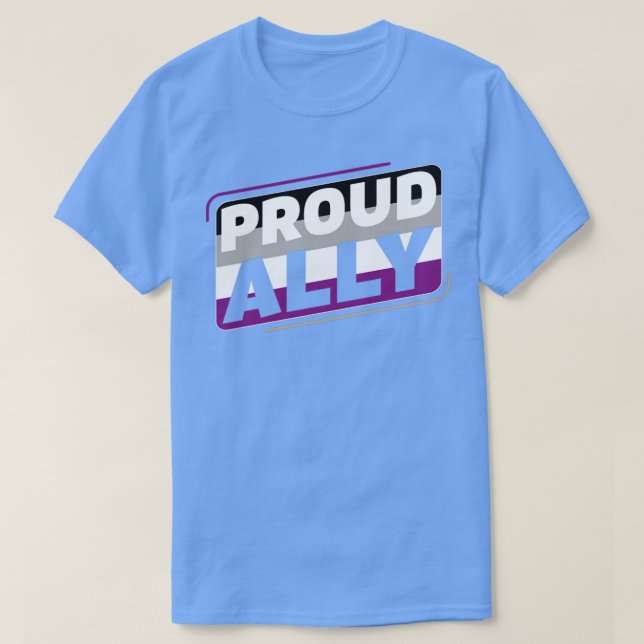 T-shirt Drapeau de la Fierté Asexuelle Ally LGBT Ace Pride (Design devant)
