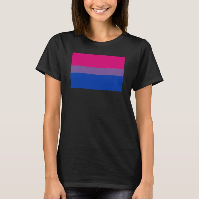 T-shirt Drapeau de la fierté bisexuelle (Devant)