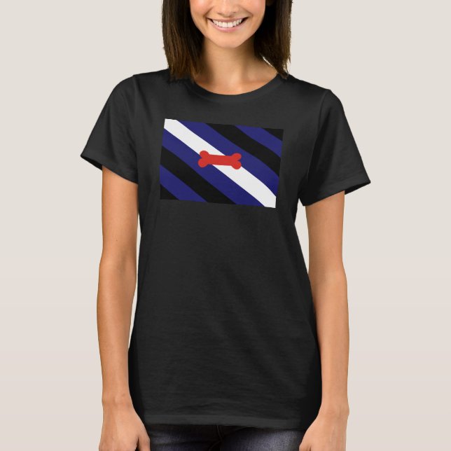 T-shirt Drapeau de la fierté de jeu de chiot (Devant)