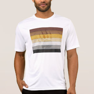 T-shirt drapeau de la fierté de l'ours de SlipperyJoe's te