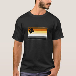 T-shirt Drapeau de la fierté de l'ours gay