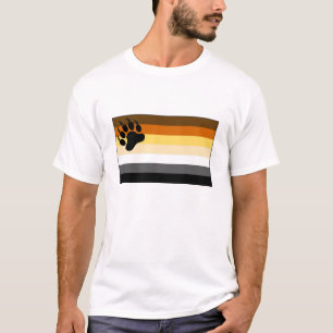 T-shirt Drapeau de la fierté de l'ours gay