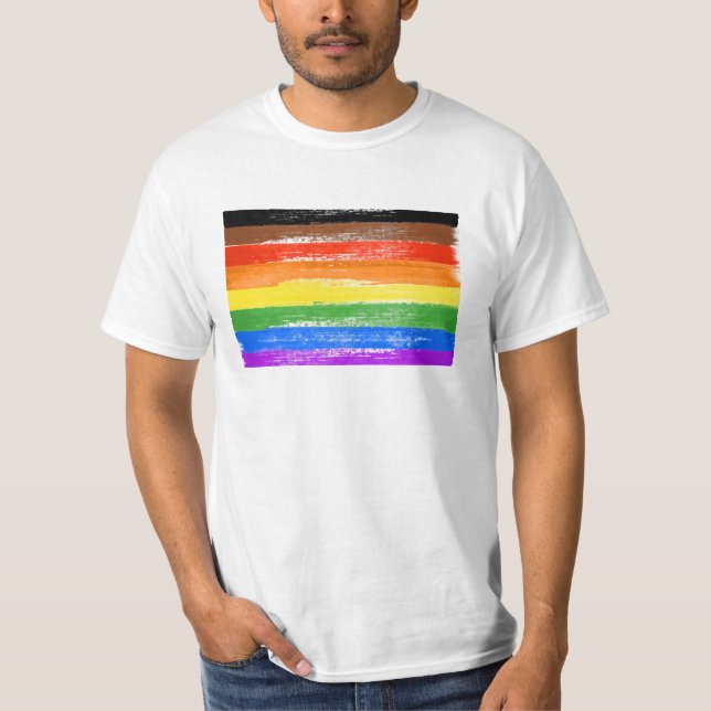 T-shirt Drapeau de la fierté de Philadelphie (Devant)