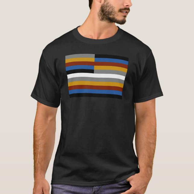 T-shirt Drapeau de la fierté des freaks (Devant)
