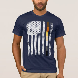 T-shirt Drapeau de la Fierté des ours gays cool en détress