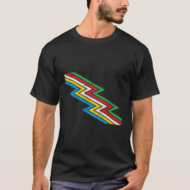T-shirt Drapeau de la fierté d'invalidité (Devant)