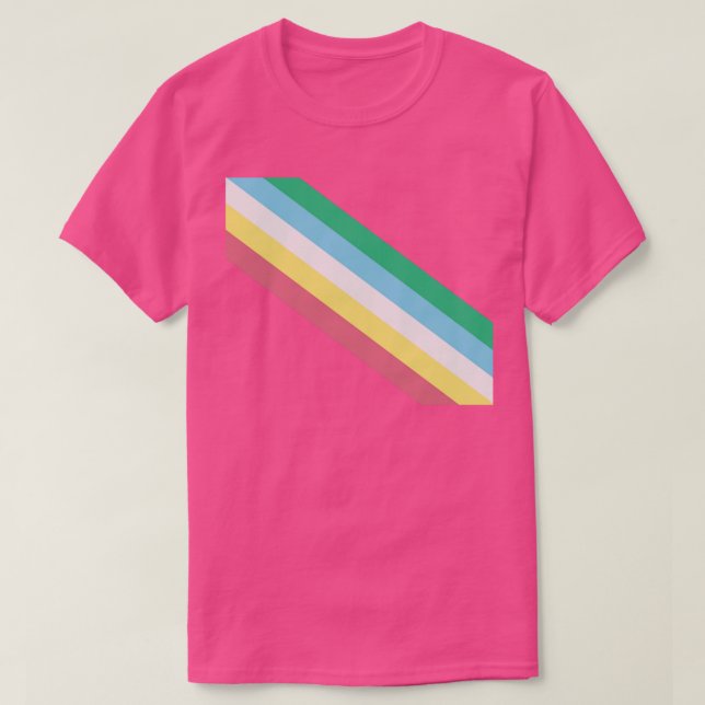 T-shirt Drapeau de la fierté d'invalidité (Design devant)