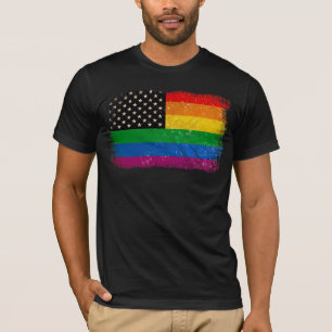 T-shirt Drapeau de la fierté Gaymericaine
