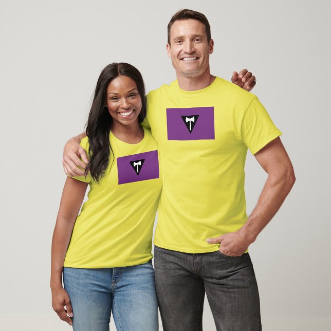 T-shirt Drapeau de la fierté lesbienne (Unisexe)