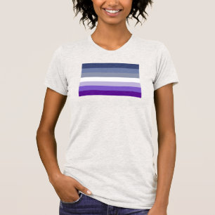 T-shirt Drapeau de la fierté lesbienne (Bouton)