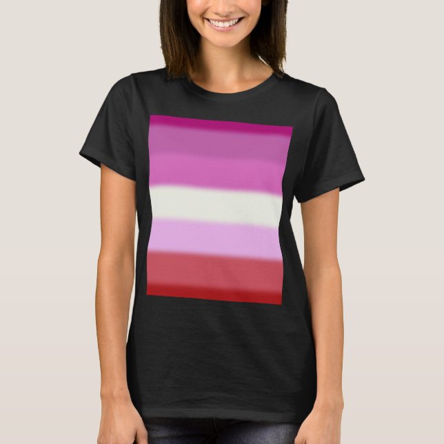 T-shirt Drapeau de la Fierté lesbienne tombée (Devant)