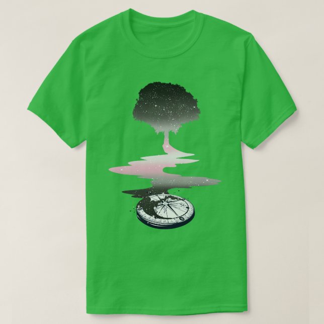 T-shirt Drapeau de la Fierté LGBT de Demigirl Tree (Design devant)