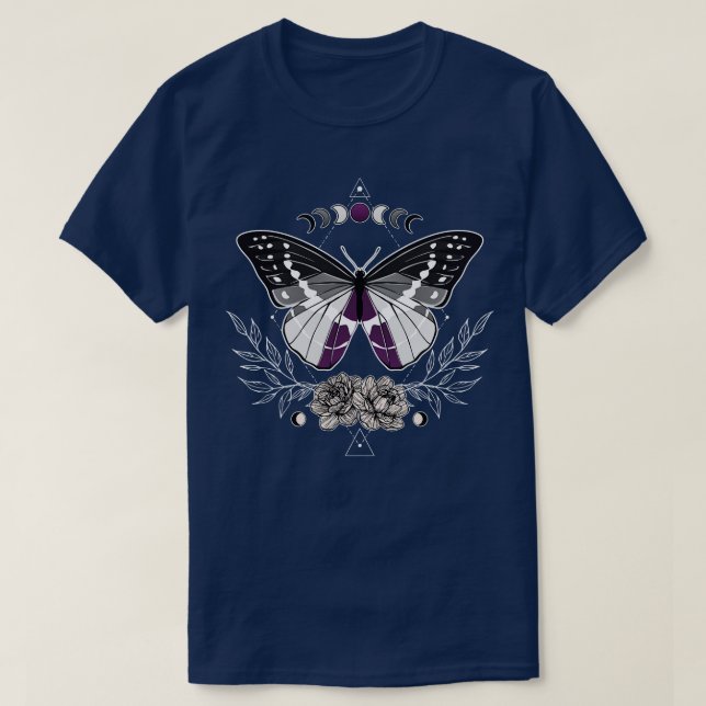 T-shirt Drapeau de la Fierté LGBT du papillon sexuel (Design devant)