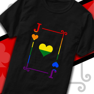 T-shirt Drapeau de la Fierté LGBTQ Jouer aux cartes Cartes