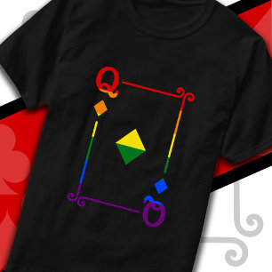 T-shirt Drapeau de la fierté LGBTQ Jouer aux cartes Diaman