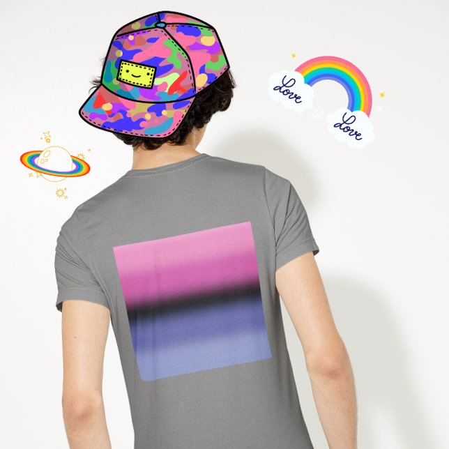T-shirt Drapeau de la fierté omnisexuelle à dégradé – Drap (Créateur téléchargé)