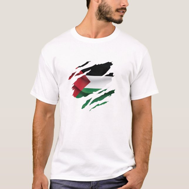 T-shirt Drapeau de la fierté palestinienne (Devant)