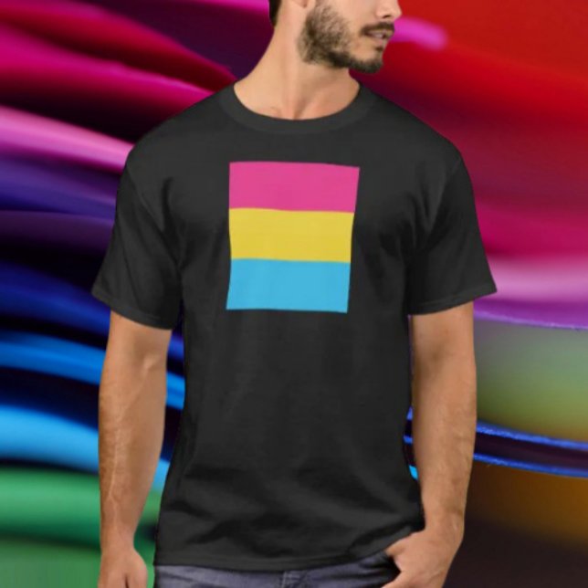 T-shirt Drapeau de la fierté Pansexual (Créateur téléchargé)
