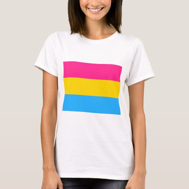 T-shirt Drapeau de la fierté Pansexual (Devant)
