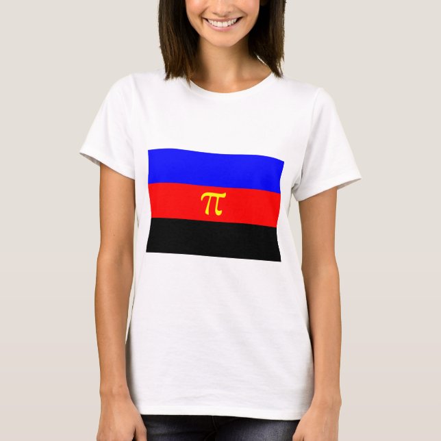 T-shirt Drapeau de la Fierté polyamérale (Devant)