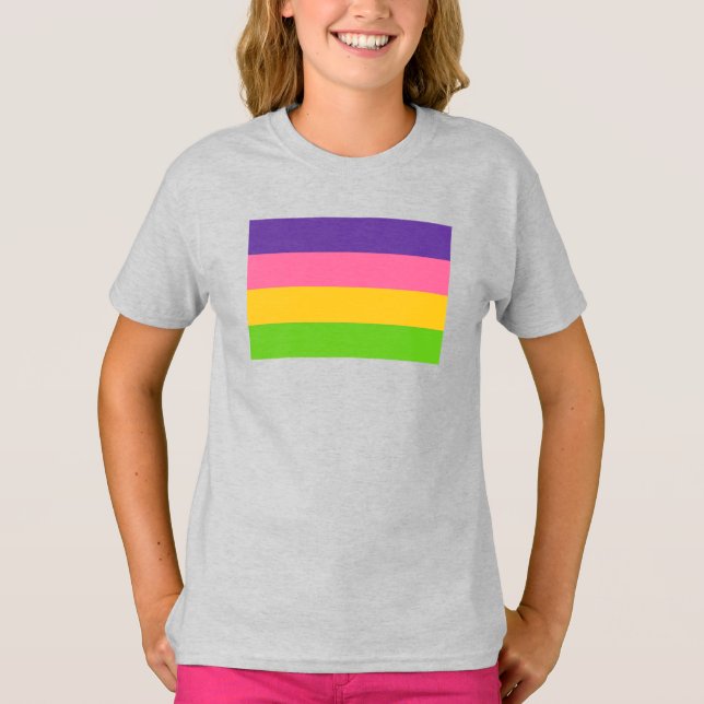 T-shirt Drapeau de la fierté sapphique (Devant)
