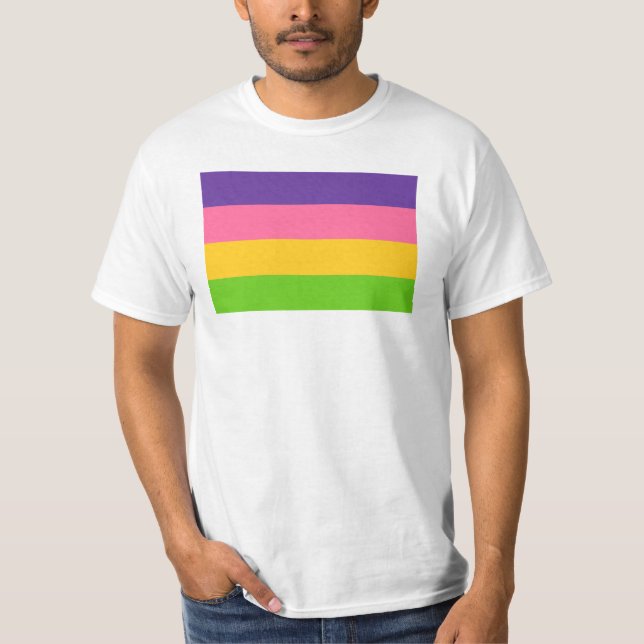 T-shirt Drapeau de la fierté sapphique (Devant)