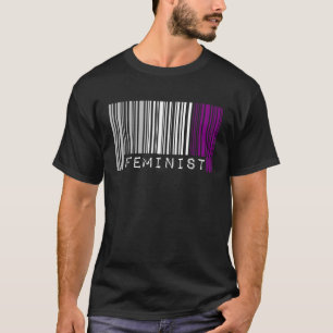 T-shirt Drapeau de la fierté sexuelle féministe Code barre