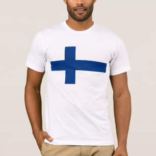 T-shirt Drapeau de la Finlande