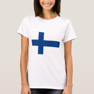 T-shirt Drapeau de la Finlande
