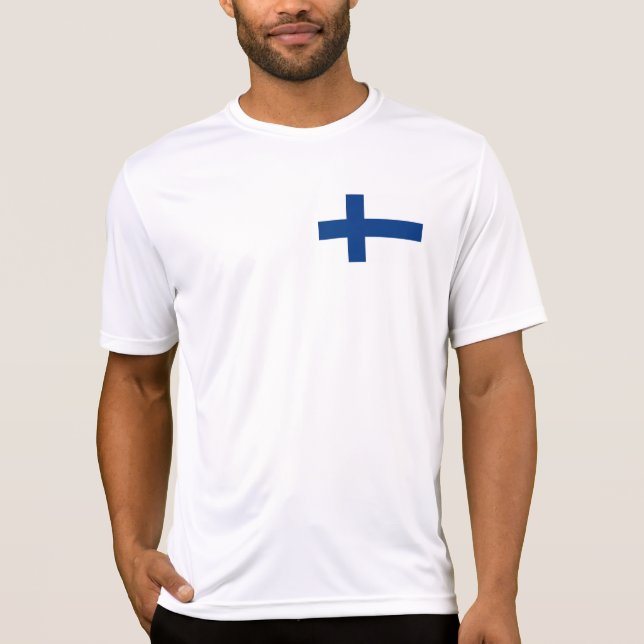 T-shirt Drapeau de la Finlande (Devant)