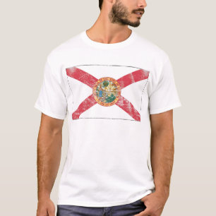 T-shirt Drapeau de la Floride (affligé)