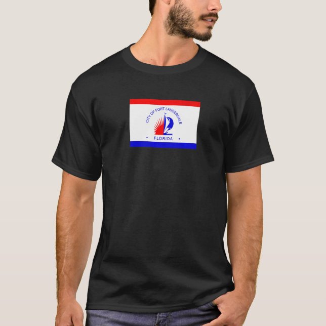 T-shirt Drapeau de la Floride de Fort Lauderdale (Devant)
