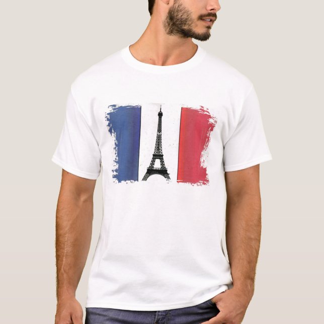 T-shirt Drapeau de la France (Devant)