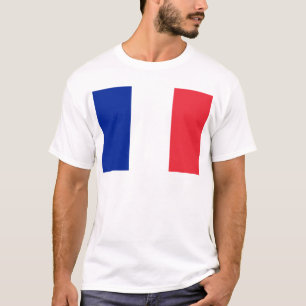 T-shirt Drapeau de la France; Drapeau français, Drapeau d
