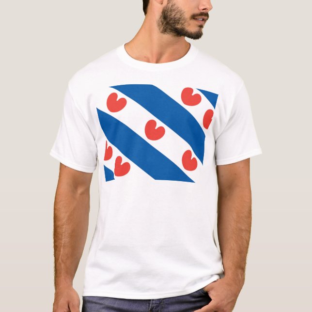 T-shirt Drapeau de la Frise (Devant)