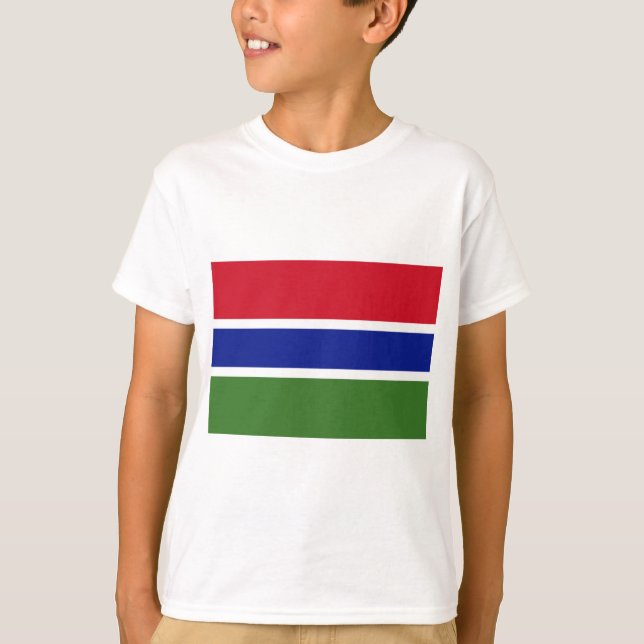 T-shirt Drapeau de la Gambie (Devant)