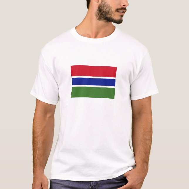 T-shirt Drapeau de la Gambie (Devant)