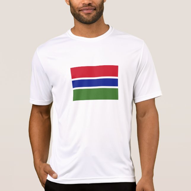 T-shirt Drapeau de la Gambie (Devant)