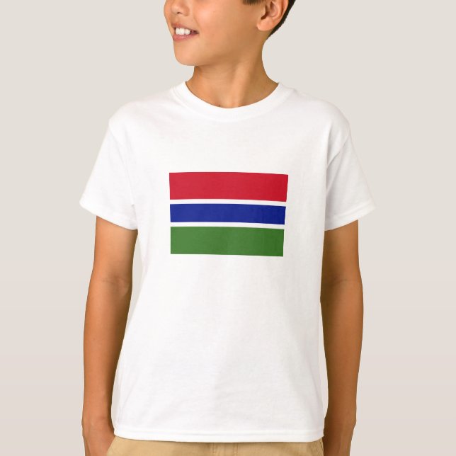 T-shirt Drapeau de la Gambie (Devant)