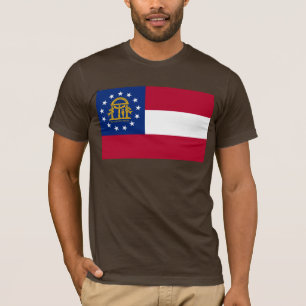 T-Shirt Drapeau de la Géorgie